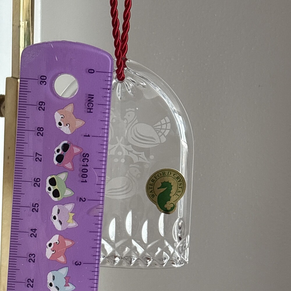 Waterford Three French Hens 12 Days Christmas Crystal Ornament Lismore Edition - Picture 4 of 11